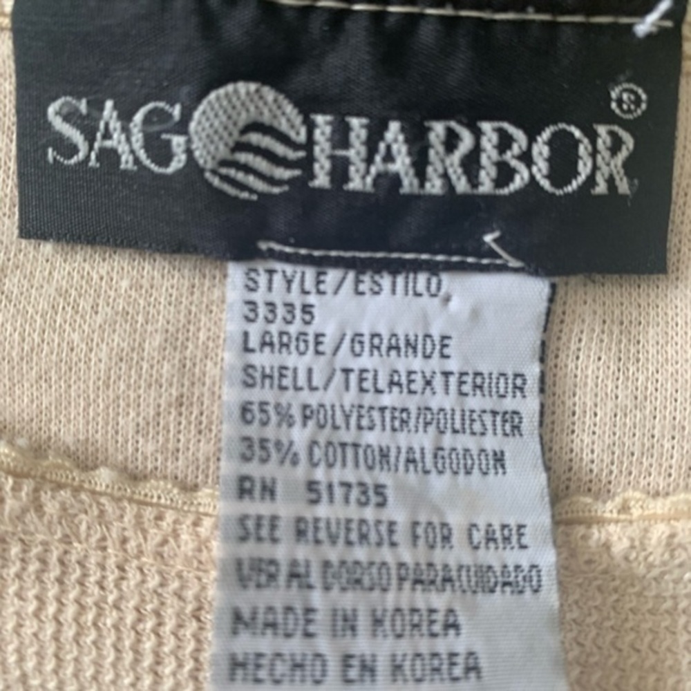 Sag Harbor, L tan woven shirt - Picture 7 of 7